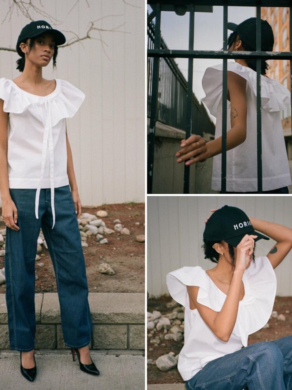 Horses Atelier White ruffle top - Picture 2 of 2